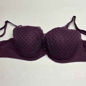 Chantelle PLUM Lightly Lined Underwire, 34H *P1102
